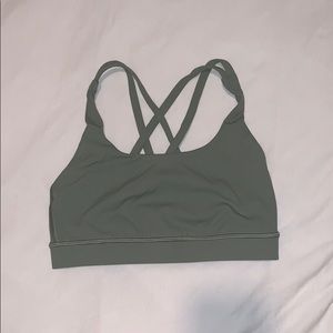 Lululemon Energy Sports Bra Sage Green size 4